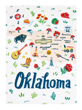 Oklahoma Printed Kitchen Towel