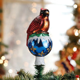 Old World Christmas - Cardinal Tree Top Ornament