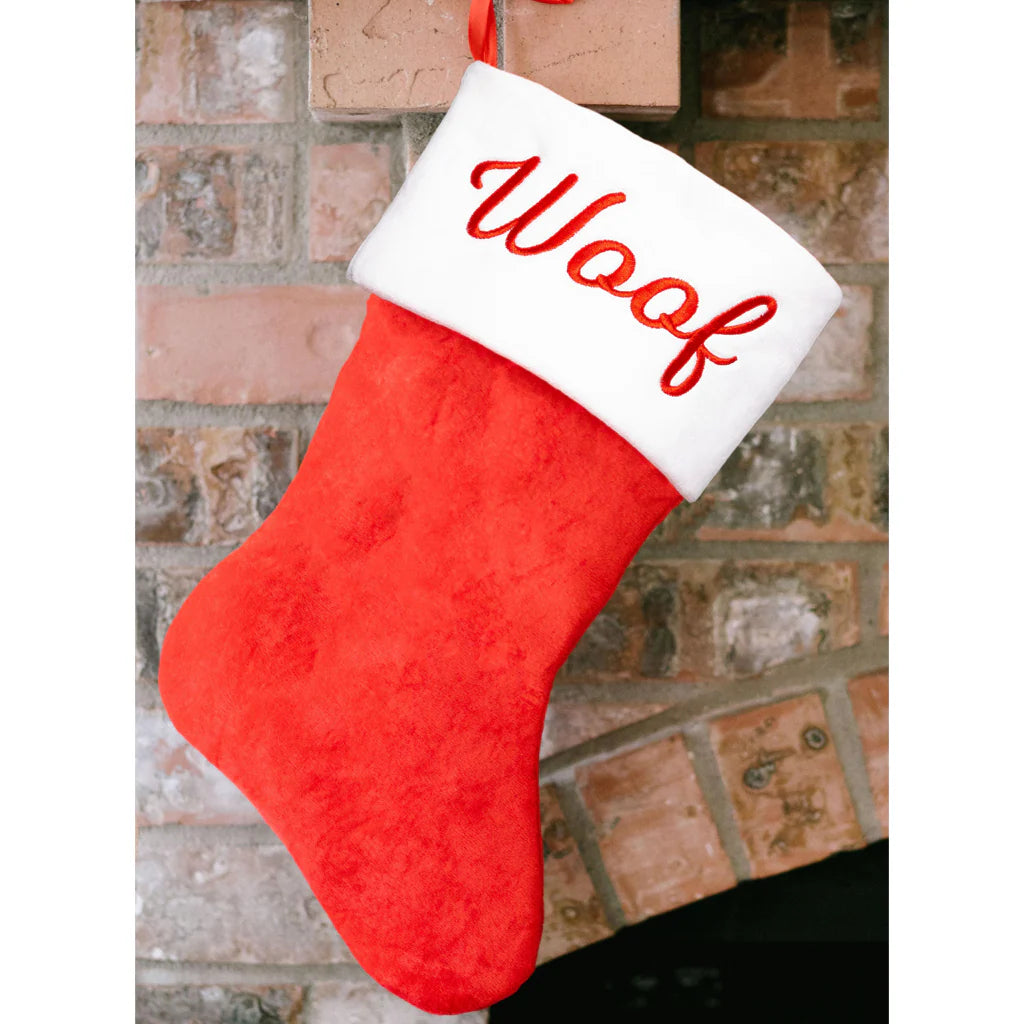 Holiday Stocking Woof Plush