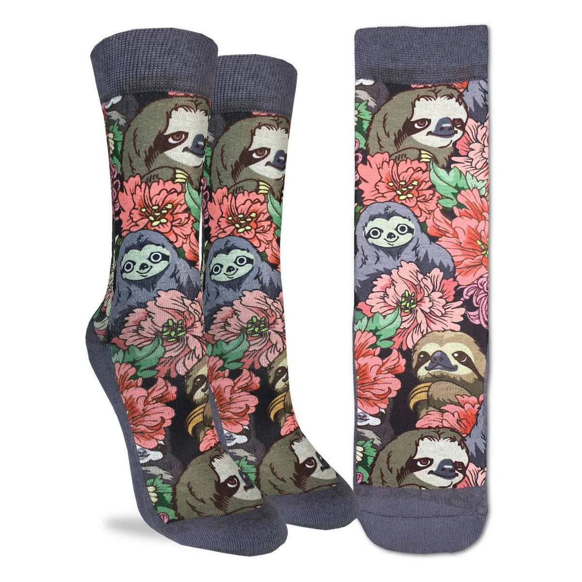 Good Luck Sock - Women's Floral Sloths