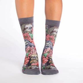 Good Luck Sock - Women's Floral Sloths