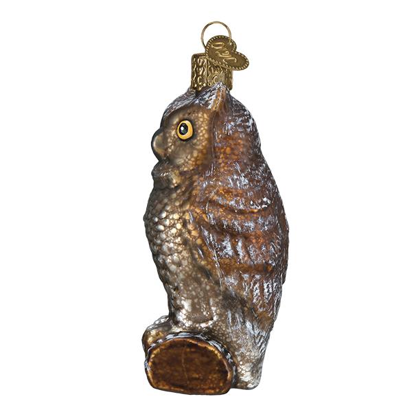 Old World Christmas - Vintage Wise Old Owl Ornament