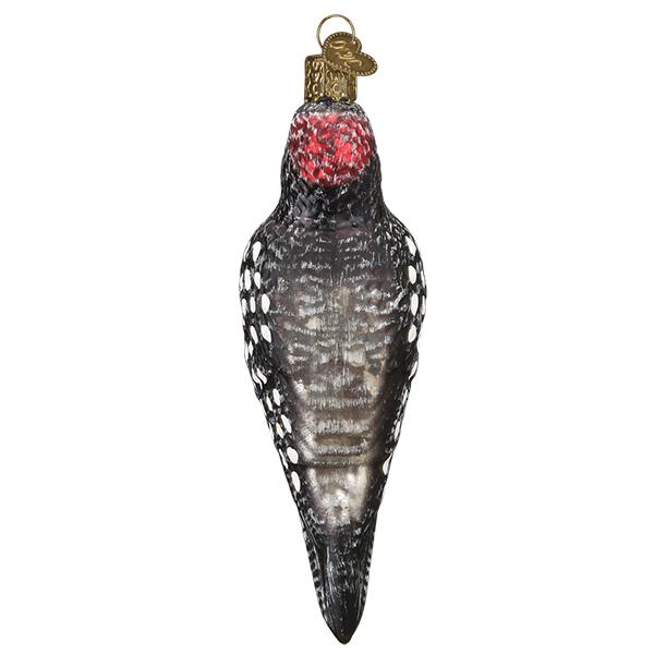 Old World Christmas - Vintage Hairy Woodpecker Ornament