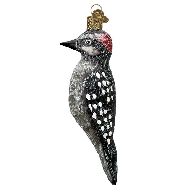 Old World Christmas - Vintage Hairy Woodpecker Ornament