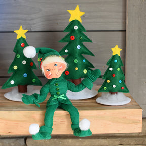 Annalee Yuletide Green Elf 9"