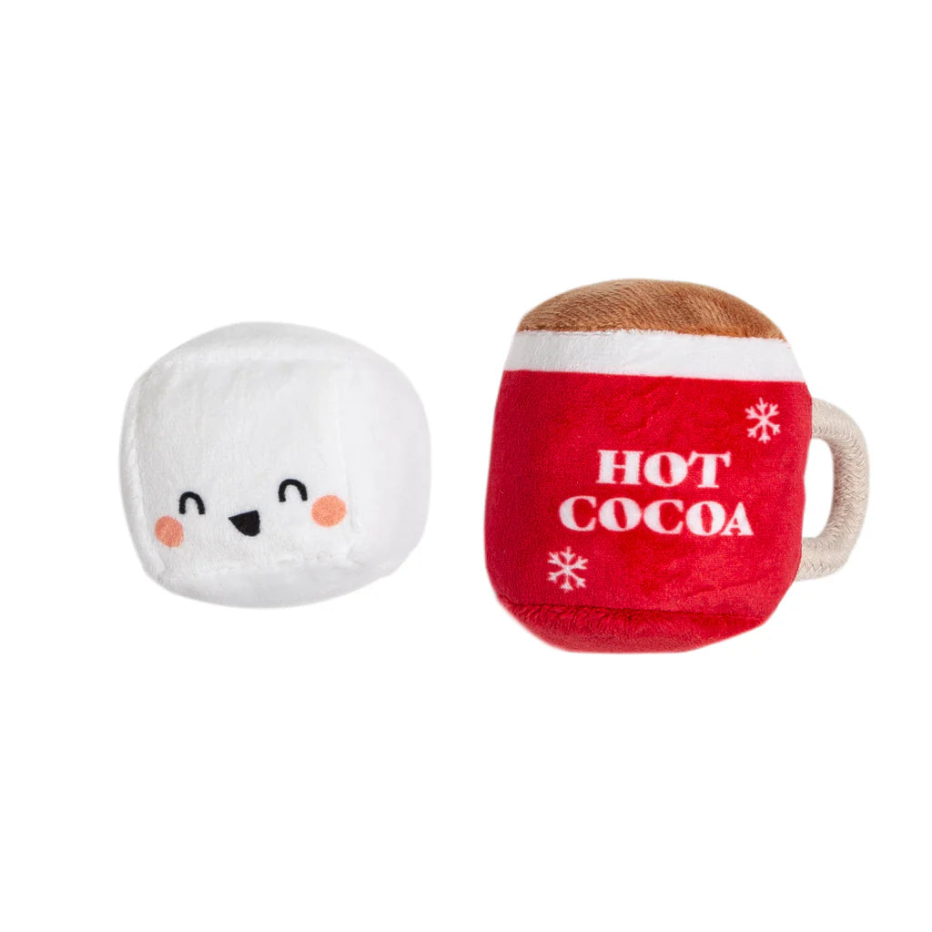 Holiday Hot Cocoa & Marshmallow Cat Toy (2 Pack)