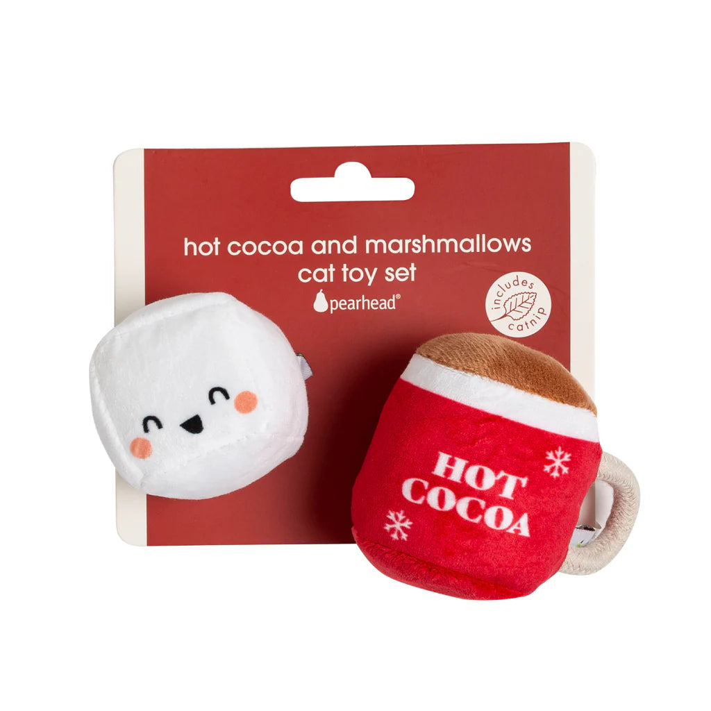 Holiday Hot Cocoa & Marshmallow Cat Toy (2 Pack)