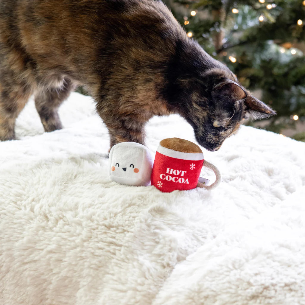 Holiday Hot Cocoa & Marshmallow Cat Toy (2 Pack)