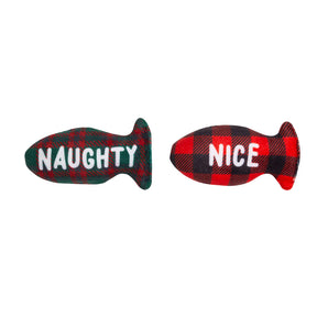 Holiday Naughty & Nice Fish Cat Toys