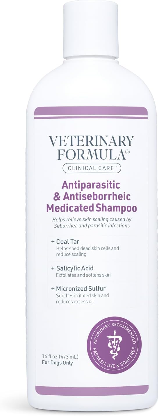 Veterinary Formula Antiparasitic & Antiseborrheic Medicated Shampoo