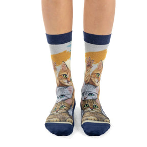 Good Luck Sock - Women's Stack the Cats