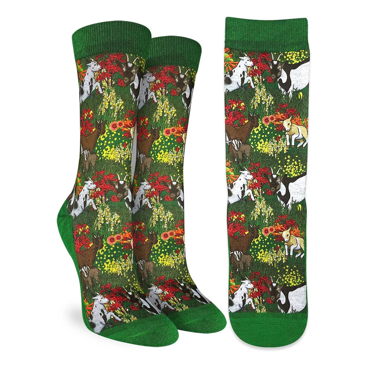 Good Luck Sock - Women's Floral Goats