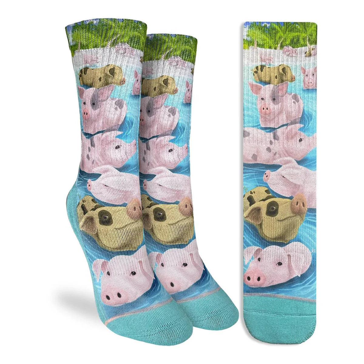 Good Luck Sock - Women's Swimming Pigs