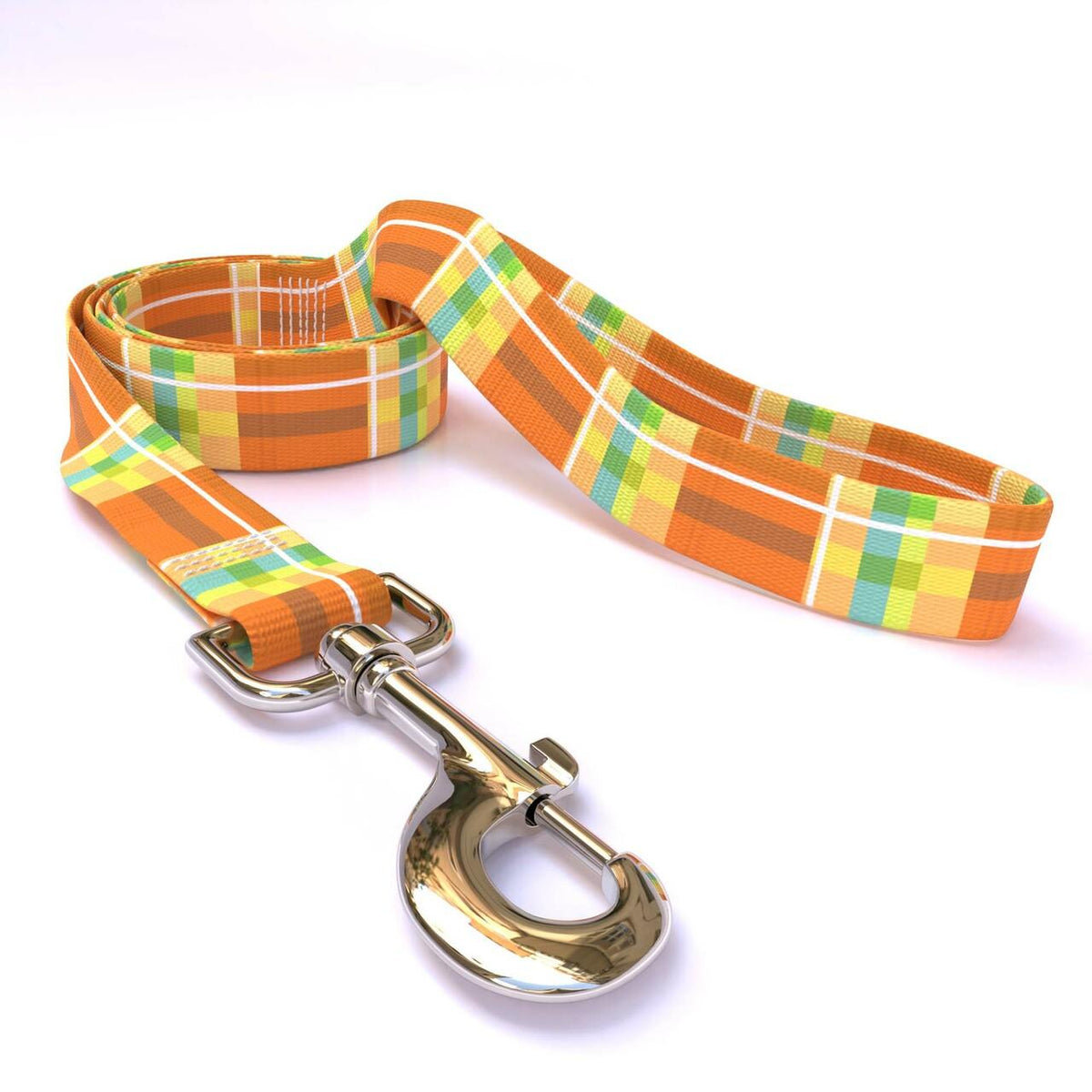 Yellow Dog Designs - Madras Orange Leash