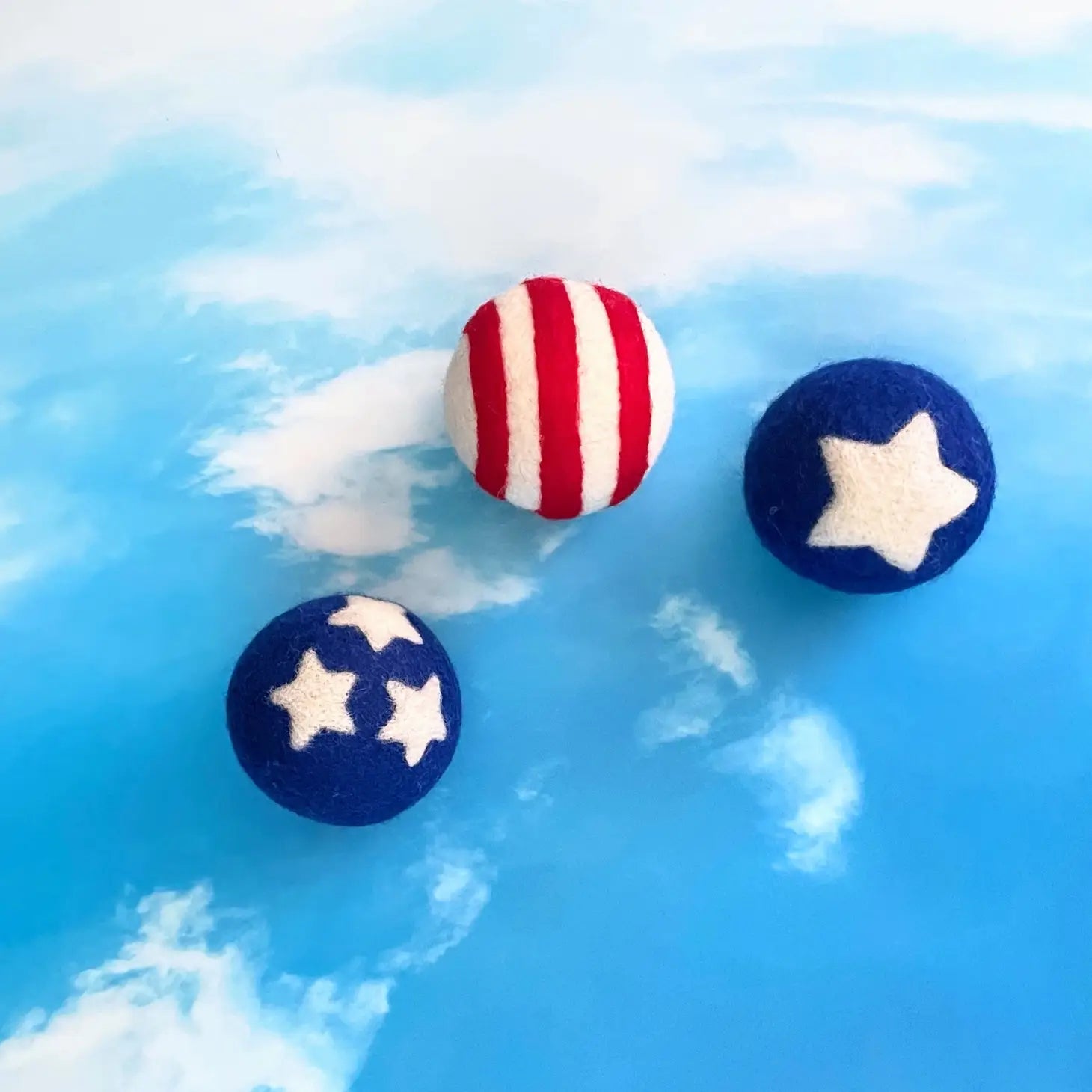 Friendsheep - Eco Dryer Ball Stars & Stripes (Set of 3)