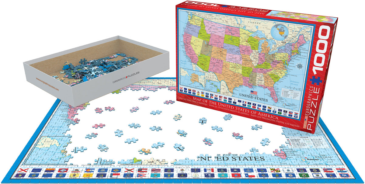 Puzzle Map of USA