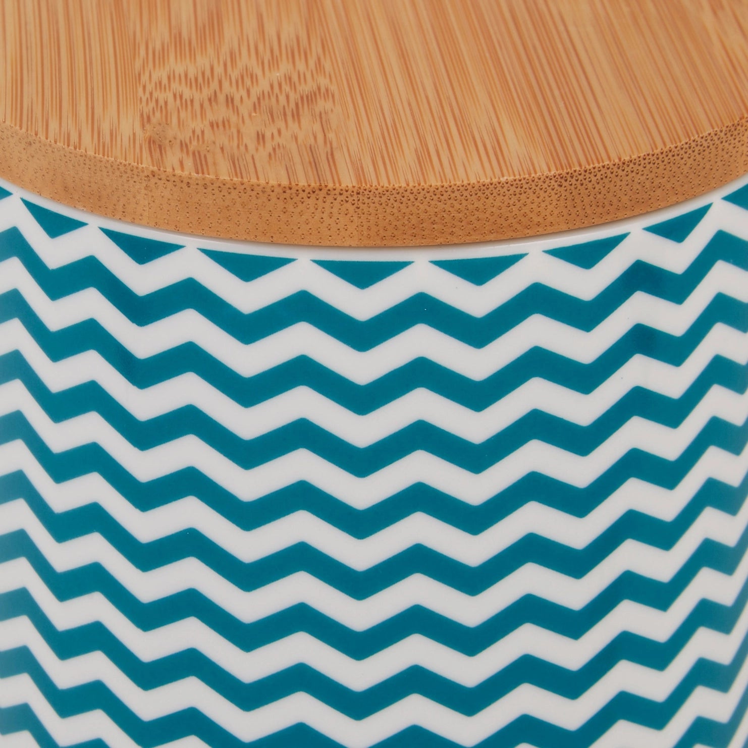 Bone Dry - Treat Canister Chevron Ceramic Teal