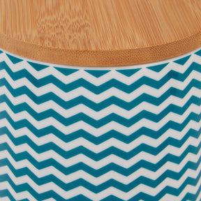 Bone Dry - Treat Canister Chevron Ceramic Teal