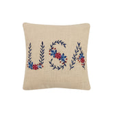 Peking Handicraft Pillow Embroidered Floral USA