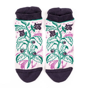 FootClothes LLC - Ankle Belladonna Deadly Nightshade