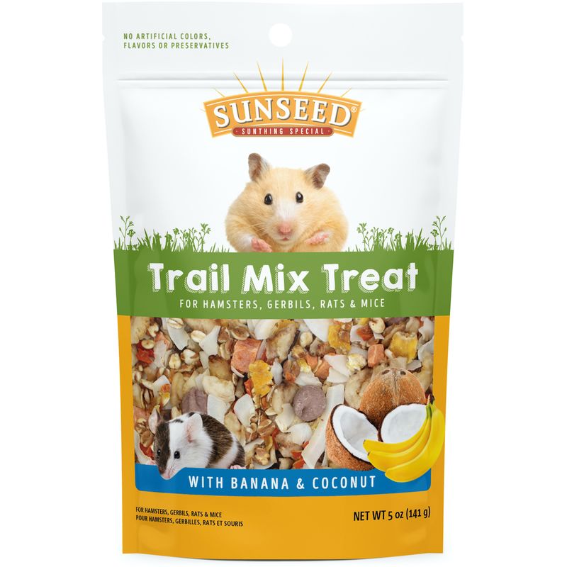 Trail Mix Treat with Banana & Coconut for Hamsters, Gerbils, Rats & Mice