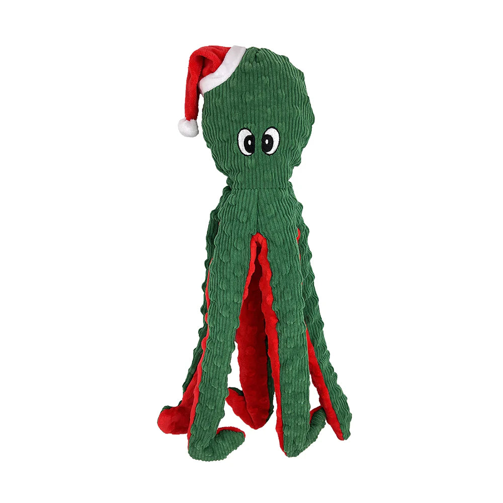 Octopus Christmas-Dotty Friend Dog Toy