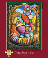 Puzzle Cairn Cat Stone - 1000 pieces