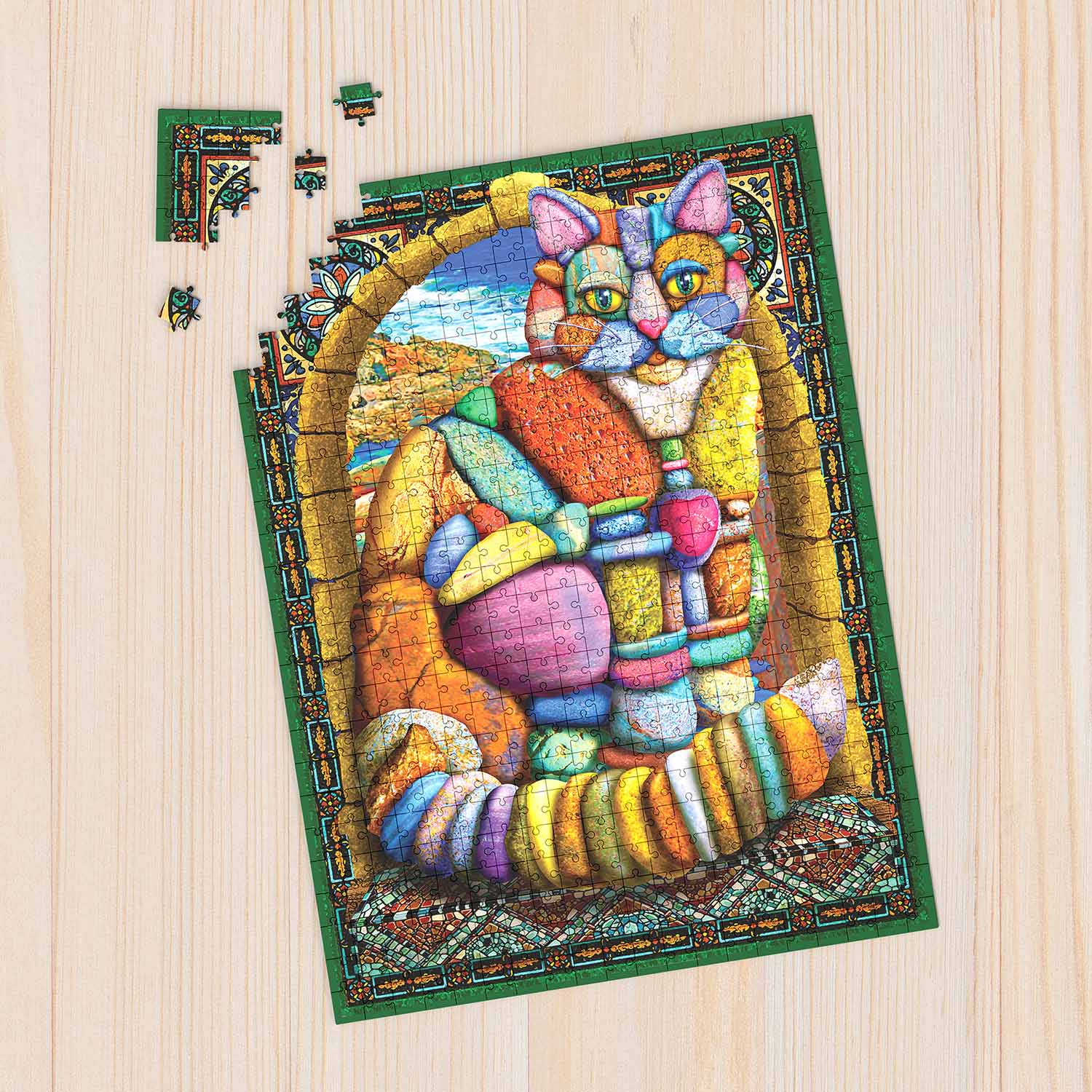 Puzzle Cairn Cat Stone - 1000 pieces