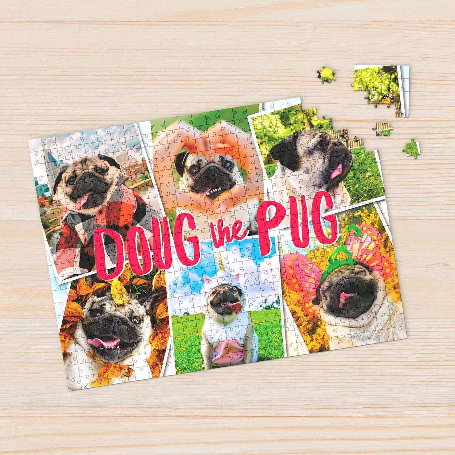 Puzzle Doug the Pug: Pugs & Kisses - 1000 piece