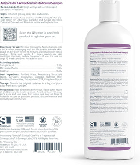 Veterinary Formula Antiparasitic & Antiseborrheic Medicated Shampoo