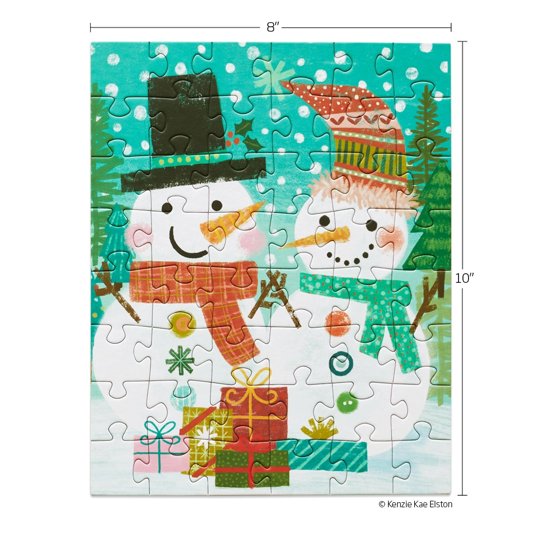 Puzzle Snowmen Gift Exchange