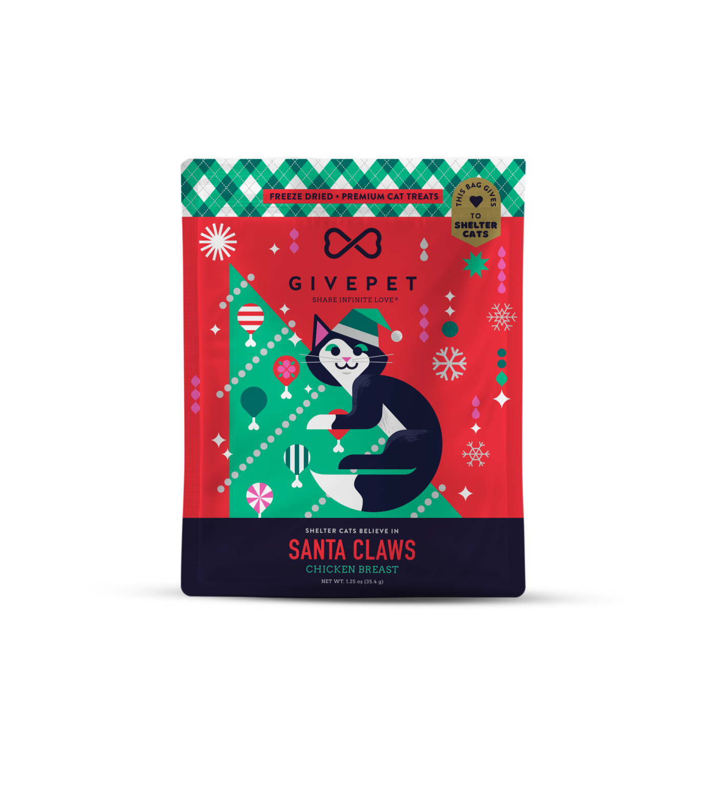 GivePet - Santa Claws FreezeDried Cat Treats