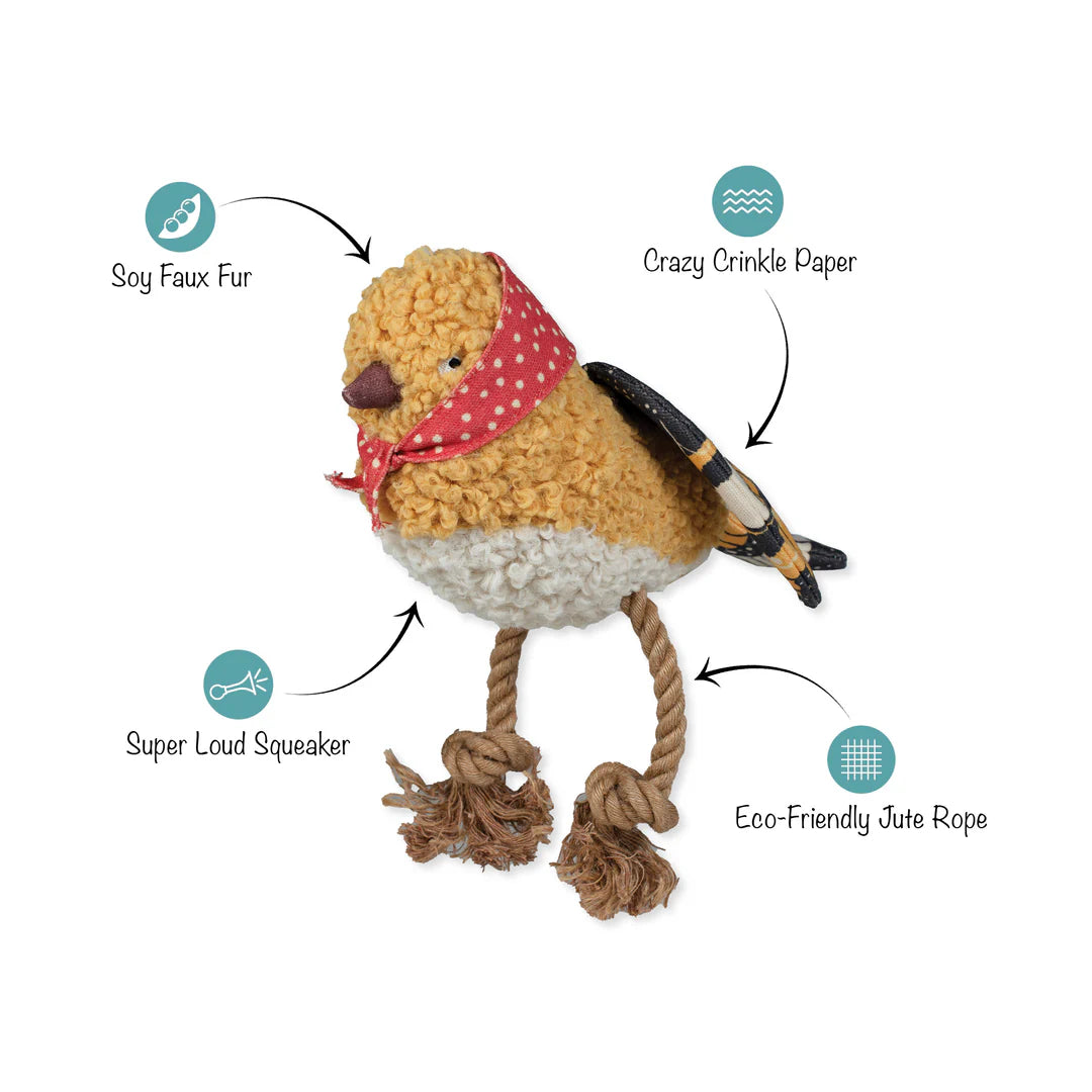 Petshop by Fringe Studio - Dog Toy Ms. Birdie Mixed