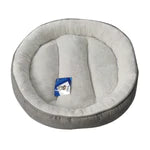 Plush Donut Bed for Dogs & Cats - Gray