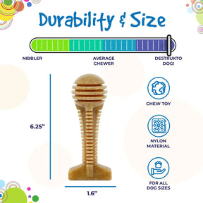 Honey Bone Dental Tower Ultra Durable Nylon Dog Chew Toy