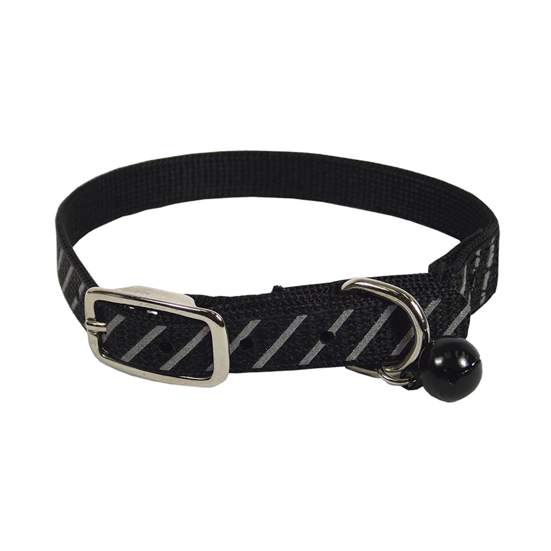 Hamilton Cat Collar Nylon Reflective w/ Bell 3/8"