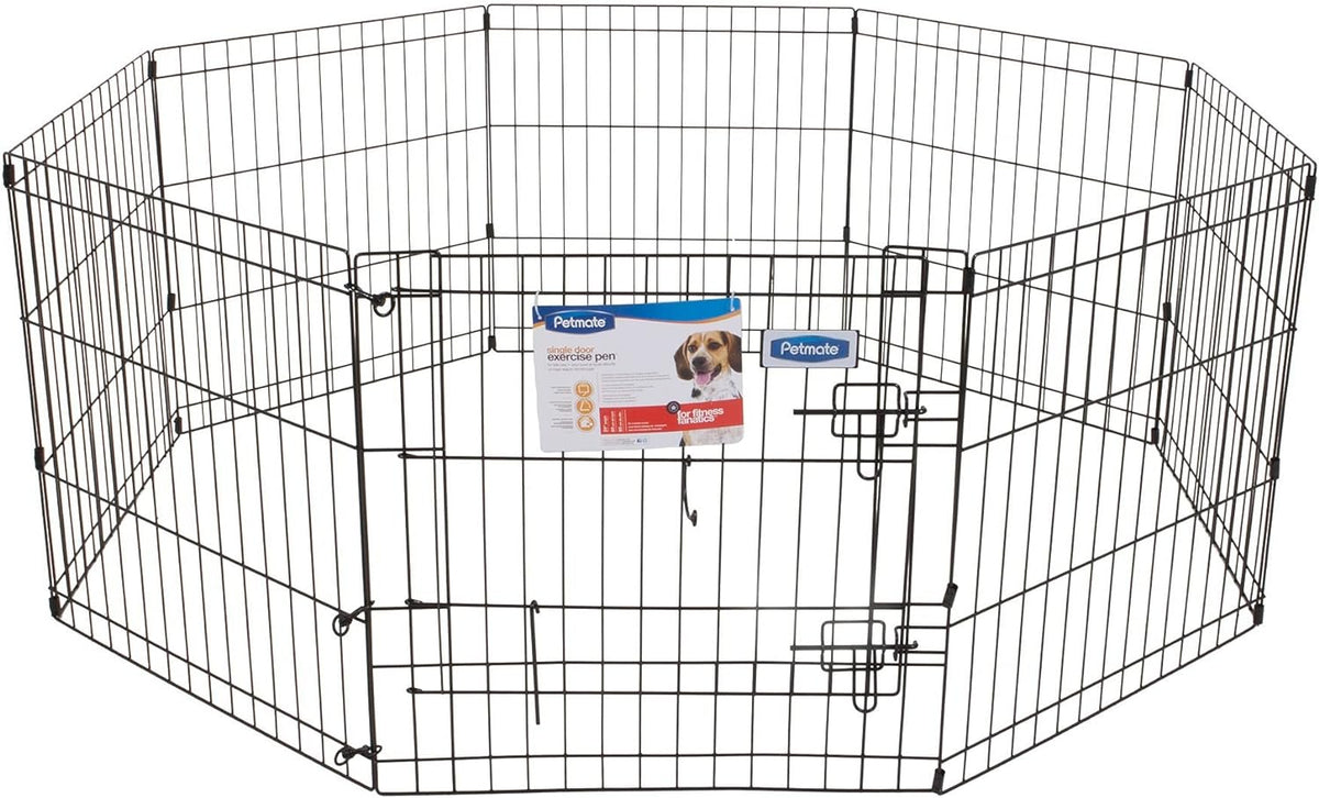 Petmate Exercise Pen w/Door - 8 panels 24"x24"