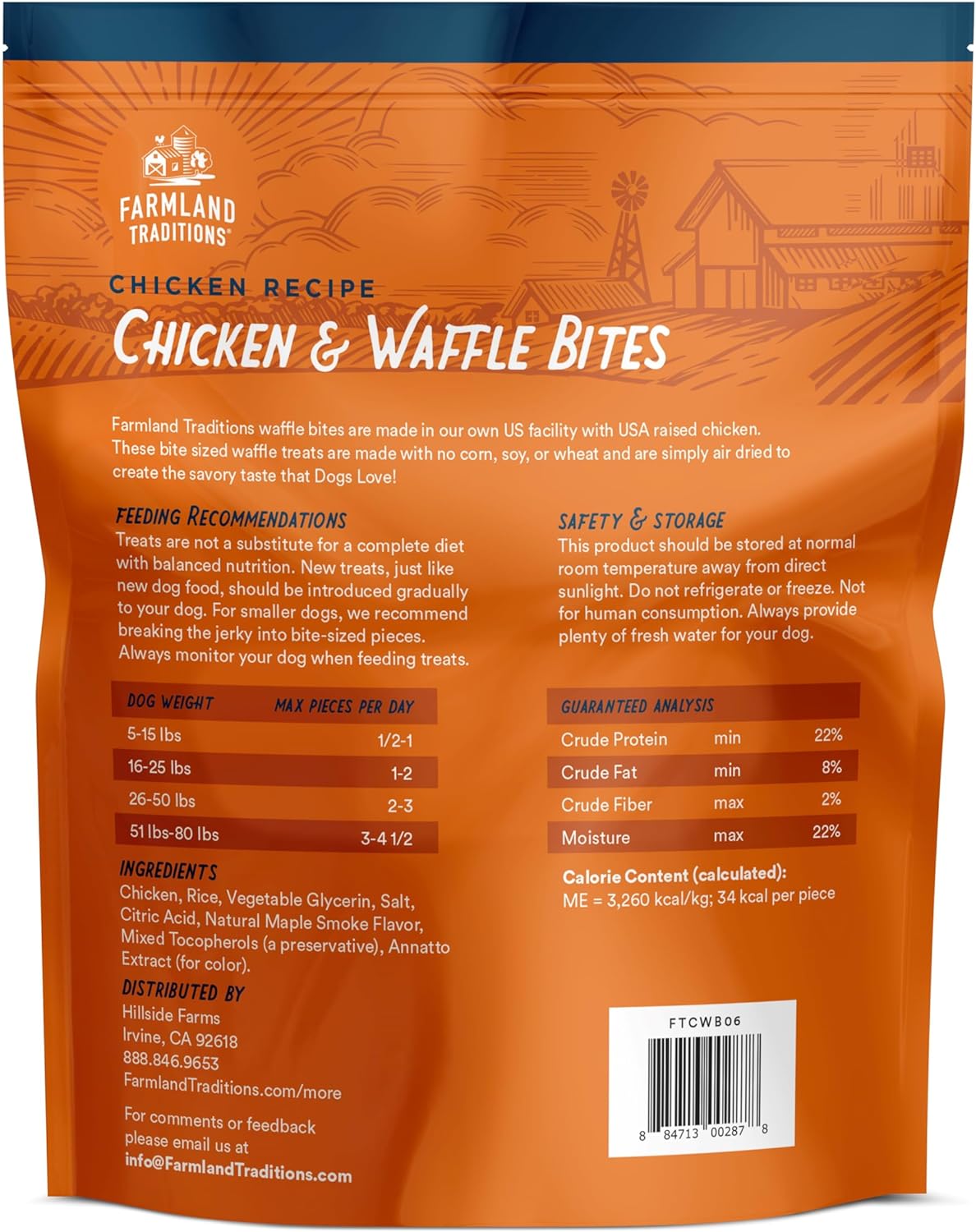 Chicken & Waffle Bites Dog Treats