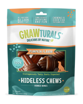 Gnawturals Hideless Chews - Pumpkin Ribbed Knotted Bones