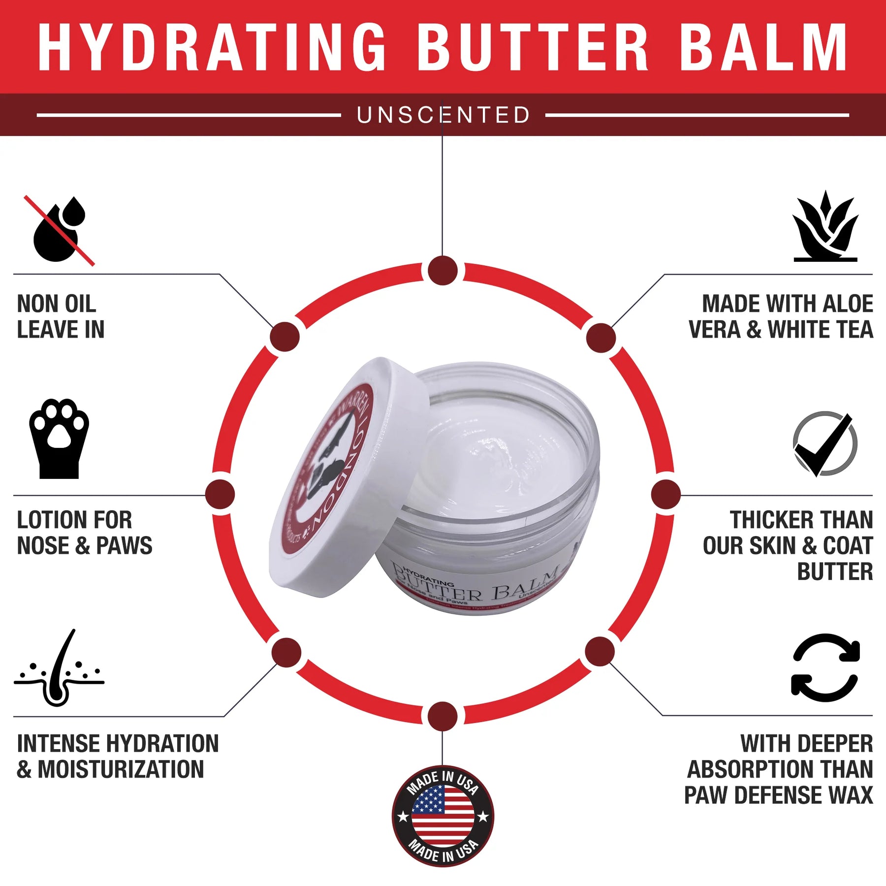 Warren London - Hydrating Butter Balm for Nose and Paws