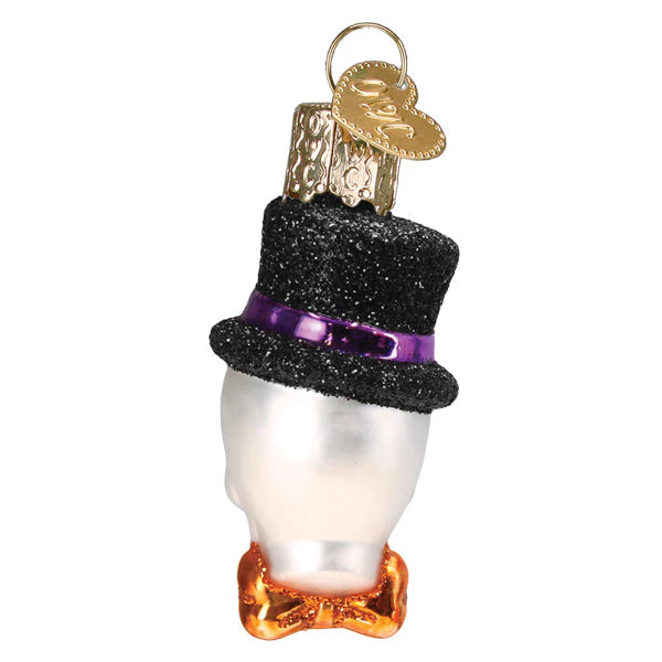 Old World Christmas - Mini Top Hat Skeleton Ornament