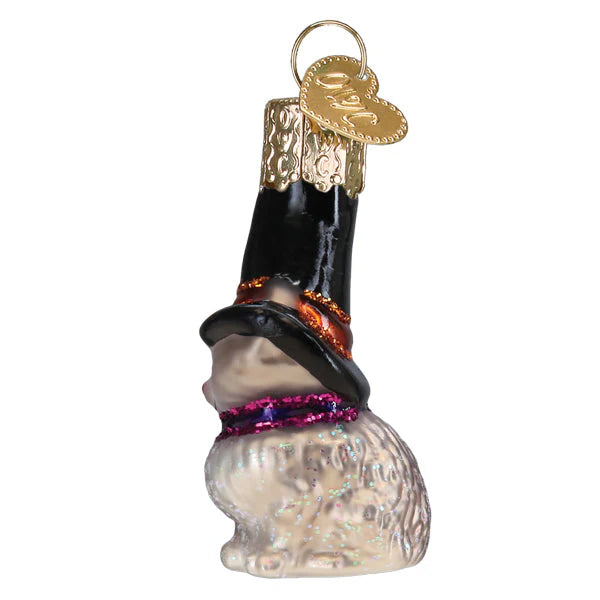 Old World Christmas - Mini Witch Cat Ornament