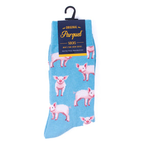 Selini New York - Men's Pink Pig Socks