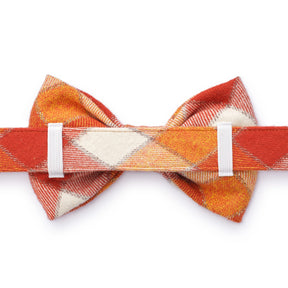 Dog Bow Tie Pumpkin Spice Plaid Fall