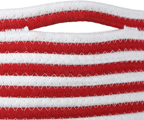 Midlee - Candy Cane Rope Basket