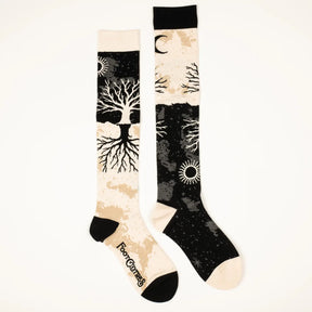 FootClothes LLC - Socks As Above So Below Tree Knee High