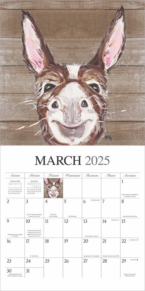 2025 Barnyard Friends Calendar