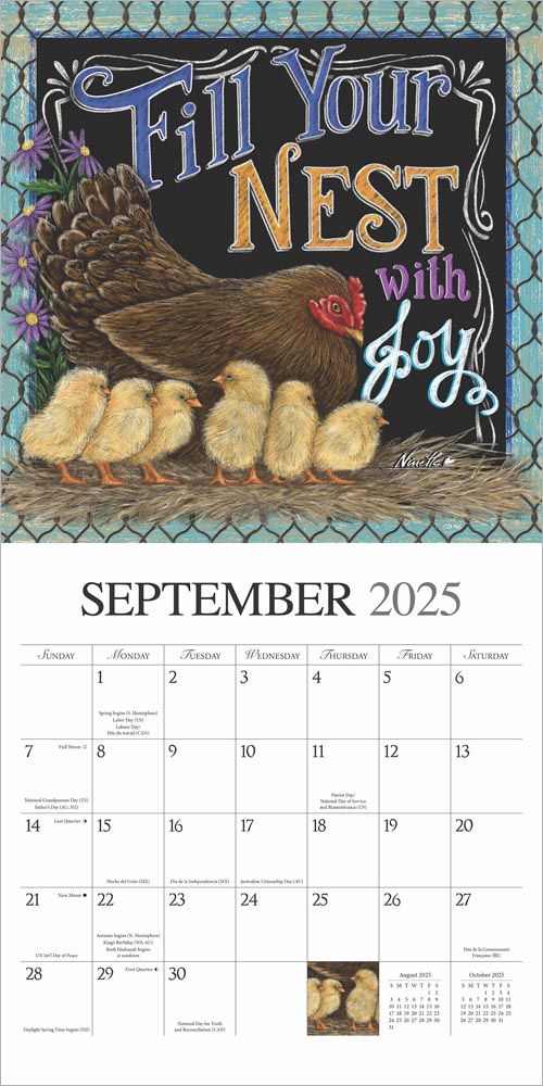 2025 Bless This Nest Calendar