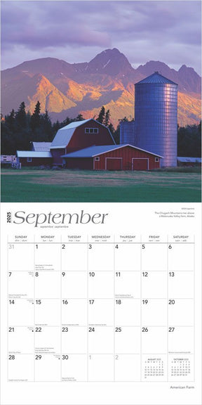 2025 American Farm Calendar