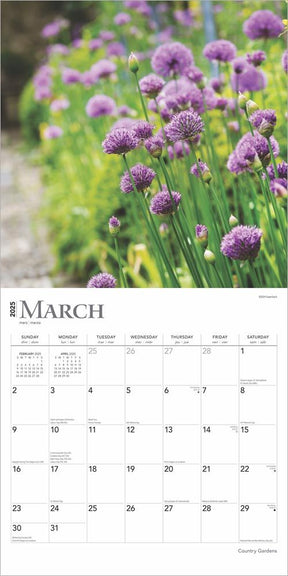 2025 Country Gardens Calendar